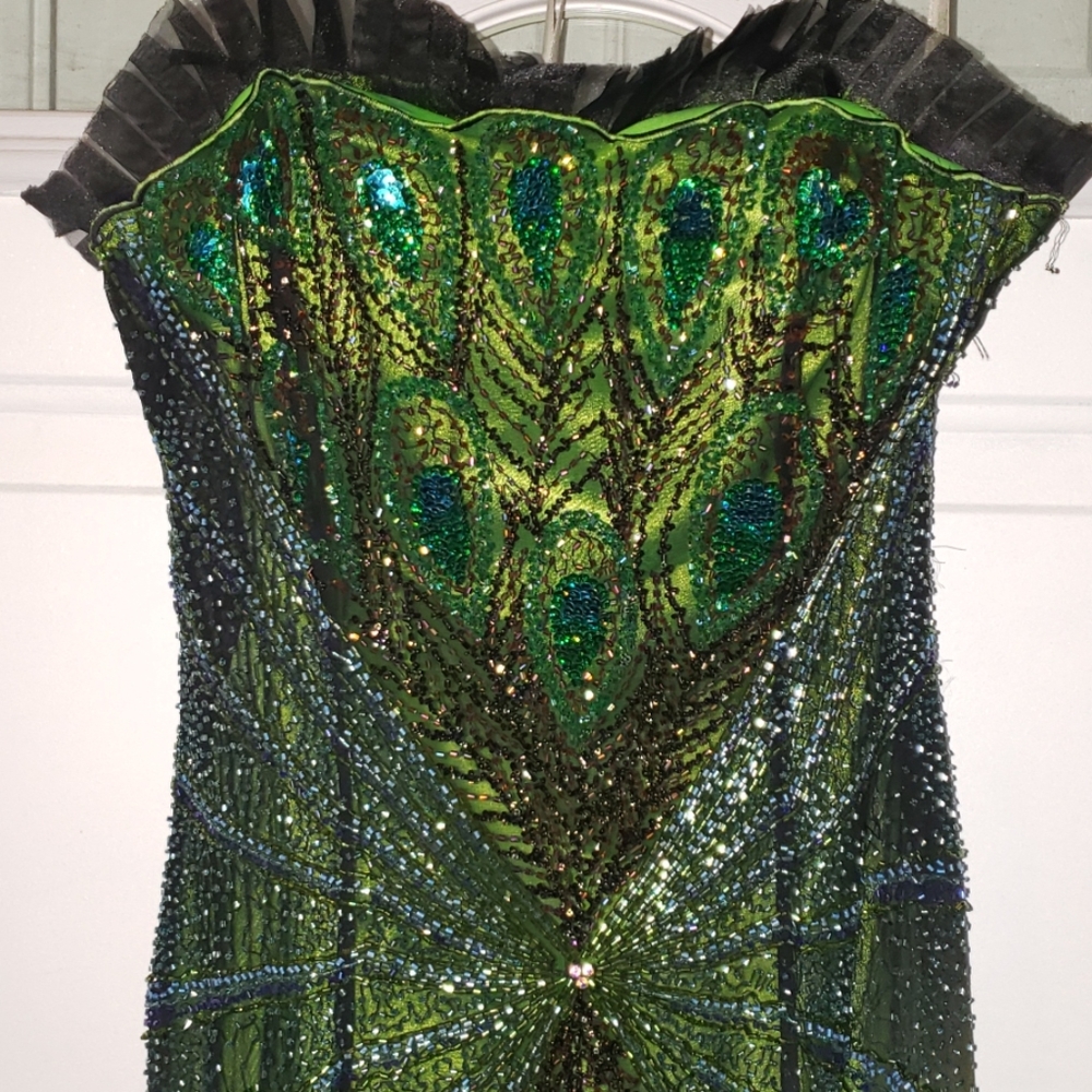 Peacock long dress